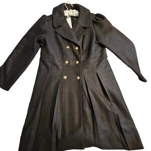 2XL GRACE KARIN Women's Trench Coat Thick Pea Coats Jacket w/ Pockets